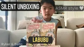 Silent Labubu Unboxing 🧸 | Watching Mystery Boxes Open | Ryker & Bella
