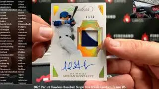1/10/2026 2025 Panini Flawless Baseball Single Box Break Random Teams #6