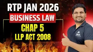 CA Foundation Law RTP Jan 2026 | Chapter 5 LLP ACT 2008|  Important Questions