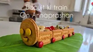 Adorable Biscuit Train for My Baby&rsquo;s Annaprashan Ceremony 🚂🍪 | DIY Edible Train Idea