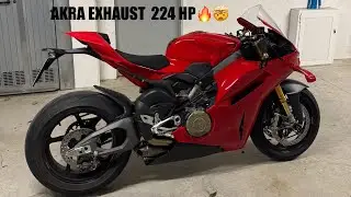 Reaction of the new €4000 exhaust for the  PANIGALE V4S 🤯🔥🚀 2025