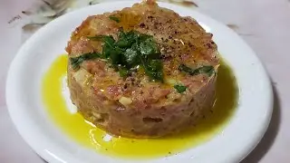 Tartar / Tartare le France &agrave; moda Paris em apenas 2 minutos r&aacute;pido f&aacute;cil entrada ou prato principal