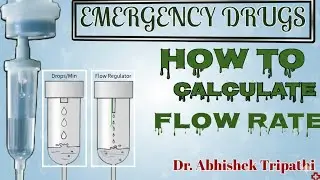 How To Calculate Flow Rate In IV Infusion||