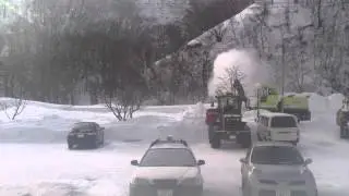 one minute in the life of rausu snow management