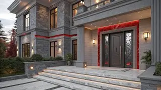 Inside the Most Insane Grey and Red Dream Mansion of 2025