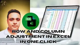 Row and Column adjustment in excel | Excel autofit column and row| Auto fit cell column row in excel