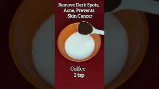 Curd Coffee Face mask at Home | Remove Dark Spots, acne, Prevents Skin Cancer✔️#skincare #shorts #yt