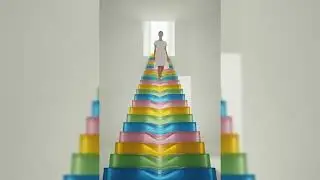 Walking on Jelly Stairs in Slow Motion 😌 Satisfying ASMR