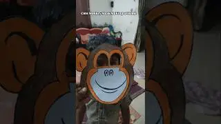 Cute Monkey Mask Making at Home 🧵 | Fun Kids Craft Idea #kidsartandcraft #childrencrafts #tweencraft