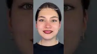 lip filler? just a little overlining🤭@mixed_materal_shining_star112 #makeupglowup#plumplipstutorial