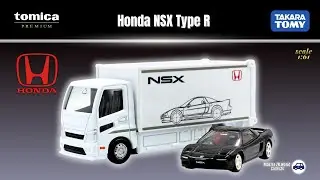 Tomica Premium &ndash; Honda NSX Type R &times; Transporter | Full Unboxing & Close-Up 🖤✨
