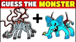 Guess the MONSTER by EMOJI & VOICE in Zoochosis Horror Game | Zebra + Bubba Bubba Phant 🦓🐘
