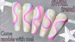 💞 ТРЕНД НА НОГТИ С ЗАВИТКАМИ | МИЛЫЙ ДИЗАЙН В ПАСТЕЛЬНЫХ ТОНАХ | ЛЕГКО СДЕЛАТЬ | Гель-лак | РОЗОВ...