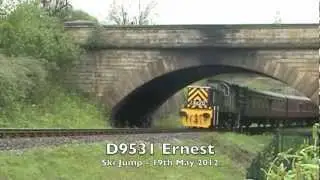 D9531 Powers over the Ski Jump - East Lancs Railway 19-5-12