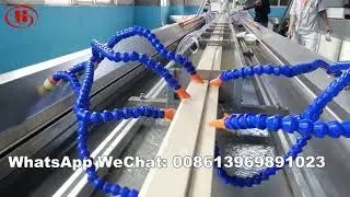 wpc solid door frame extruder machine for India customer