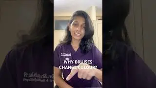 Why bruises change colour? Learn the mechanism today! #bruise #dentist #doctor #funfact #letslearn