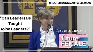 Donna Arp Weitzman speaking at Dallas County Democratic Party Future is Female Symposium