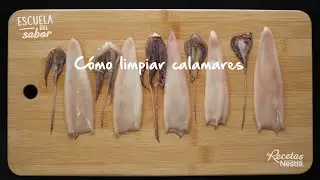 C&oacute;mo limpiar calamares