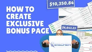 HOW TO CREATE A BONUS PAGE