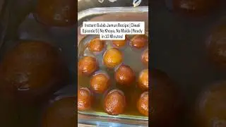 Instant Gulab Jamun Recipe | Diwali Episode 5 | No Khoya, No Maida | Ready in 10 Minutes! #Diwali