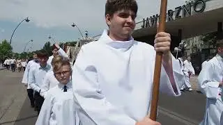 Procesja Bożego Ciała w centrum Jaworzna