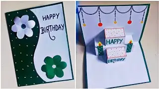 Happy birthday card / happy birthday greeting card /happy birthday pop up card /birthday card making