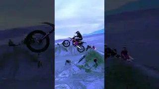 🔥 Epic Desert Hill Bike Flip 🌵 | Extreme Jump in Golden Sands 🏍️✨ #BikeStunt #DesertRide #EpicJump