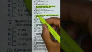 Simulado do DETRAN #provadodetran #cnh #habilitacao
