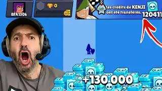 une FORTUNE de 130'000 CRÉDITS pour RECOMMENCER Brawl Stars 🔥 (faites le bon choix)