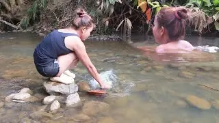 Survival Food saw a bird trapping and Cooking for food - Just only Survival Life in forest
