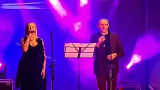Iwona Pasterny i Jakub Kurp podczas koncertu w Porębie: 