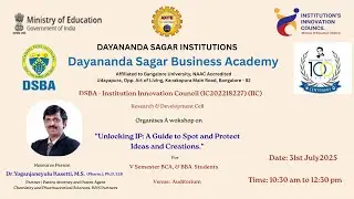 Unlocking IP: Empowering Students to Protect Ideas & Innovations | DSBA Workshop 2025