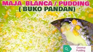 MAJA BLANCA( BUKO PANDAN FLAVOR) / COCONUT PUDDING / CREAMY MAJA BLANCA / MANJAR BLANCO