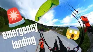 Speedflying almost gone WRONG| raw footage| close call landing...