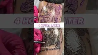 Crocodile bamboo tattoo #thaitattoo #sakyant #tattoothailand 🇹🇭🐊