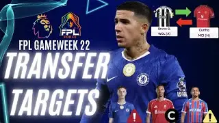 FPL GW22 Transfer Targets | Best Transfers in Each Position | Fantasy Premier League Tips 2025/26