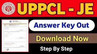 UPPCL JE ANSWER KEY OUT | uppcl je electrical answer key 2021 | uppcl je answer key 2021 download