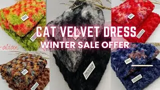 cat velvet flees 2pc | velvet dress design | Winter dress #velvetdressdesigns