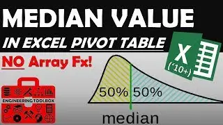 Median Value in Pivot Table (Using Power Pivot DAX Measure)
