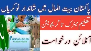 Pakistan Bait-ul-mal New jobs 2021 pdm New jobs from government of Pakistan