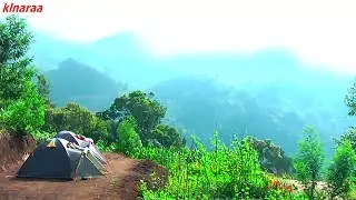 CAMPING ON A HIGH MOUNTAIN RIDGE MUNNAR HILLS