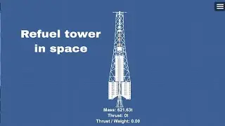refuel tower in space sfs blueprint#viralvideo #sfs #space #tower
