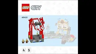 LEGO City 60422 - Complete Seaside Harbor with Cargo Ship Instructions! (Booklet 02 of 4 only)