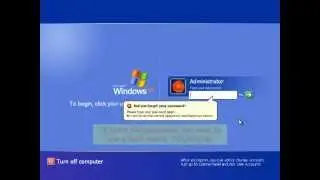Forgotten Windows XP Admin Password Reset