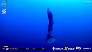 Daniel Koval 108m/354ft CWT USA National Freediving Record