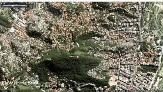 Distortion in satellite imagery due to imperfect orthorectification