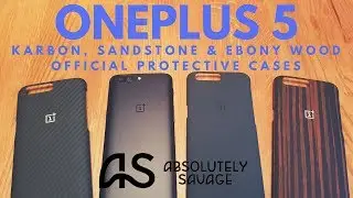 OnePlus 5 Official Protective Cases (Karbon, Sandstone, Ebony Wood)