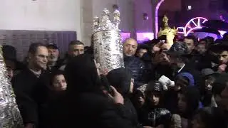 Seder Torah Scroll Writing Celebration Under the Jerusalem raining 2020