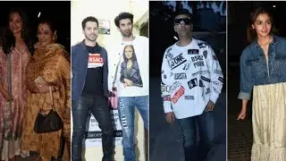 Kalank screening | Varun Dhawan, Alia Bhatt, Aditya Roy Kapur, Sonakshi Sinha, Karan Johar