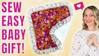How to Sew a Baby Lovey Blanket // Easy Security Blanket for Beginner Sewers
